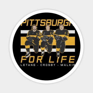 Kris Letang Sidney Crosby & Evgeni Malkin Pittsburgh For Life Magnet